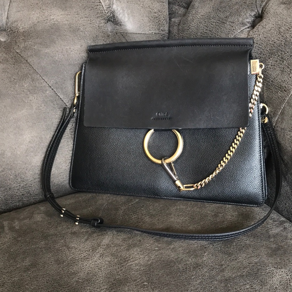 Authentic Chloé Faye Medium Shoulder Bag